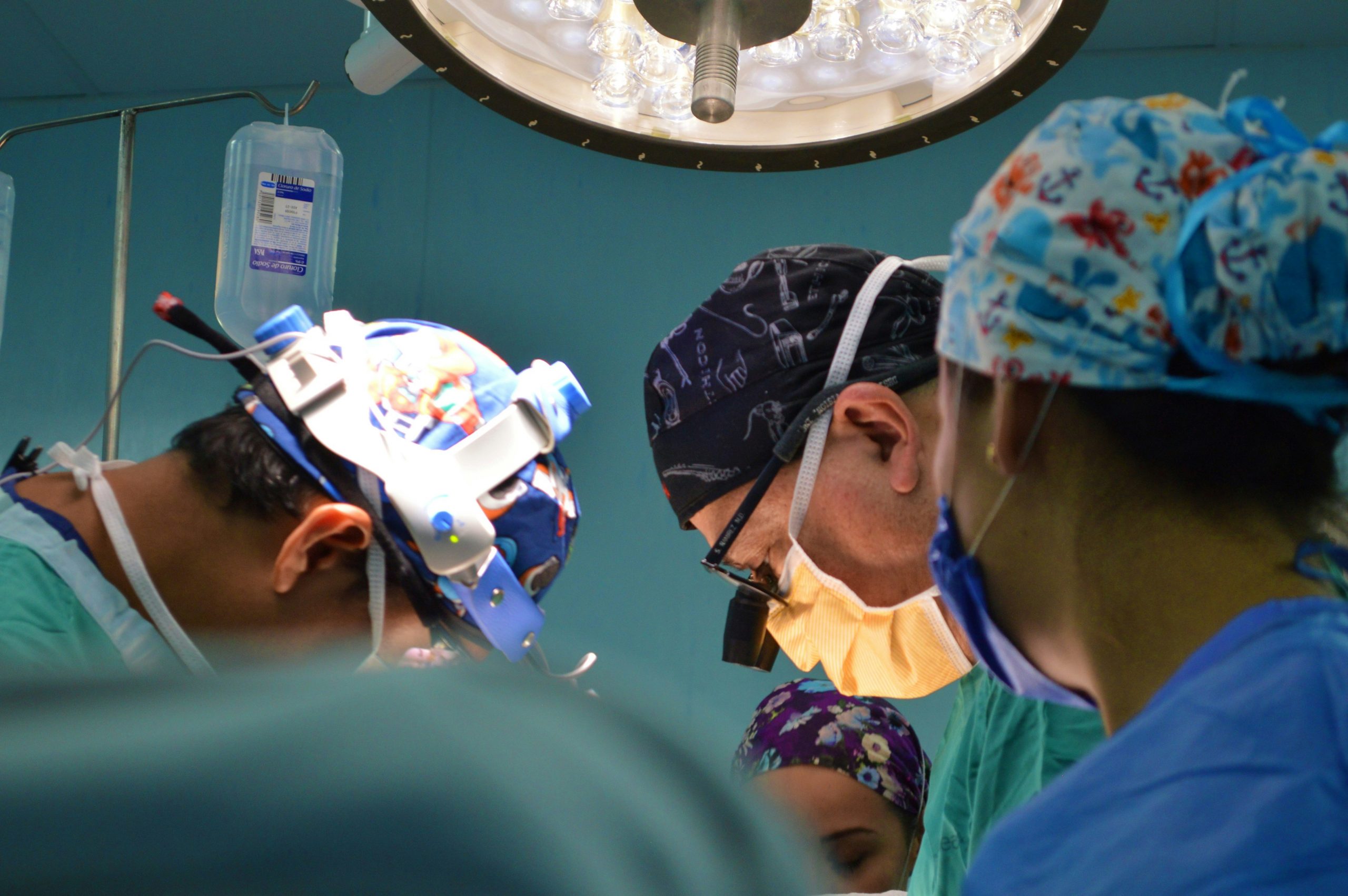 surgeons in an operating room